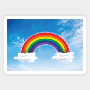 Rainbow clouds - keep safe Sticker